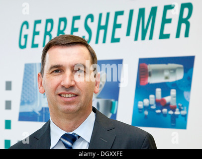 Uwe Roehrhoff, PDG de Gerresheimer AG, fournisseur de solutions d'emballage et des systèmes fabriqués à partir de verre et des plastiques pour la Banque D'Images