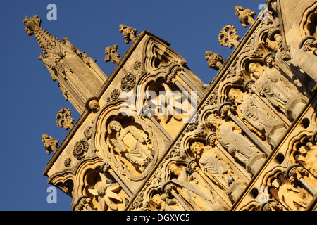 La cathédrale de Wells Somerset UK Banque D'Images