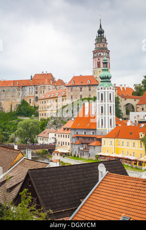 Cesky Krumlov, République tchèque. Site du patrimoine mondial par l'UNESCO. Banque D'Images