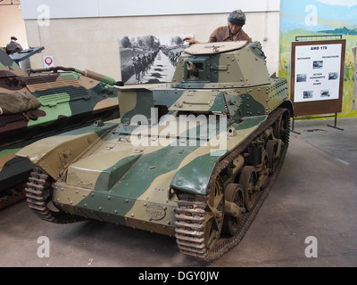 Renault AMR 33, des chars dans le tank museum, Saumur, France, pic-3 Banque D'Images