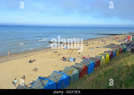 Mundesley Beach, Mundesley, Norfolk, Angleterre, Royaume-Uni Banque D'Images