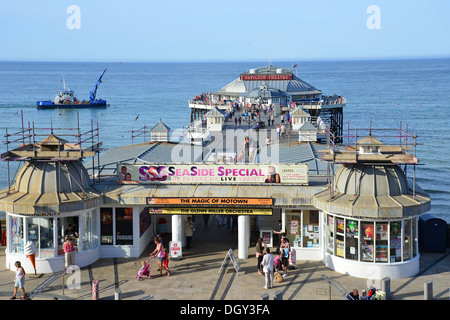 Jetée de Cromer à partir de la terrasse supérieure, Cromer, Norfolk, Angleterre, Royaume-Uni Angleterre, Royaume-Uni Banque D'Images