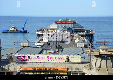 Jetée de Cromer à partir de la terrasse supérieure, Cromer, Norfolk, Angleterre, Royaume-Uni Angleterre, Royaume-Uni Banque D'Images