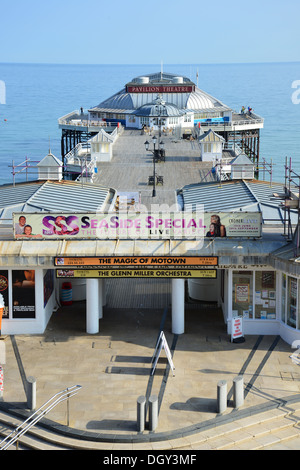 Jetée de Cromer à partir de la terrasse supérieure, Cromer, Norfolk, Angleterre, Royaume-Uni Angleterre, Royaume-Uni Banque D'Images