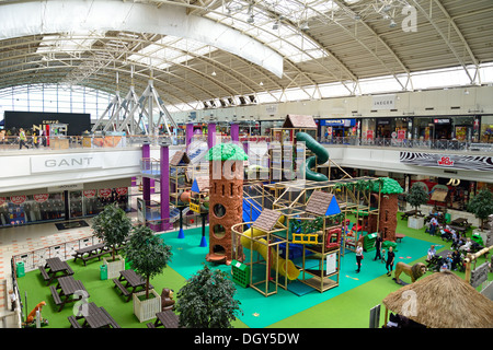 Le centre commercial Galleria intérieur, Comet Way, Hatfield, Hertfordshire, Angleterre, Royaume-Uni Banque D'Images