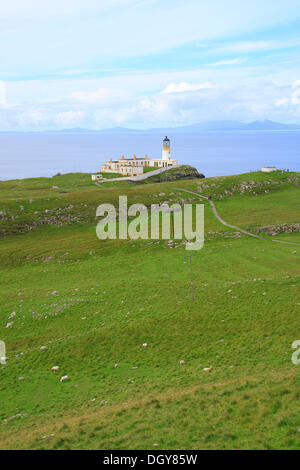 Phare, neist Point, île de Skye, Écosse, Royaume-Uni, Europe Banque D'Images