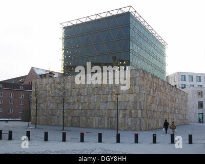 Synagogue Ohel Jakob, la nouvelle grande synagogue de la communauté juive de Munich, Munich, place Jakobsplatz Banque D'Images