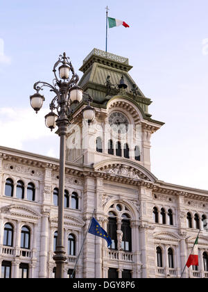 Palazzo del Comunale, hôtel de ville, province de Trieste, Trieste, Frioul-Vénétie Julienne, Italie Banque D'Images