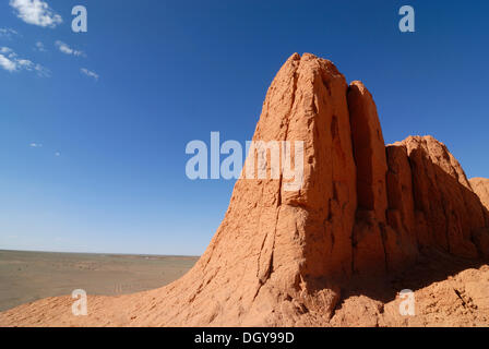 Red Rocks, Flaming Cliffs, désert de Gobi, Bayanzag, Gurvan Saikhan Parc National, Oemnoegov Aimak, Mongolie, Asie Banque D'Images