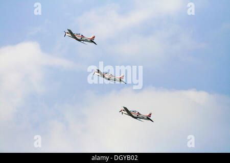 Hélice trois avions volant en formation, de l'ADI 2008, Exposition internationale de l'aérospatiale, Berlin Banque D'Images