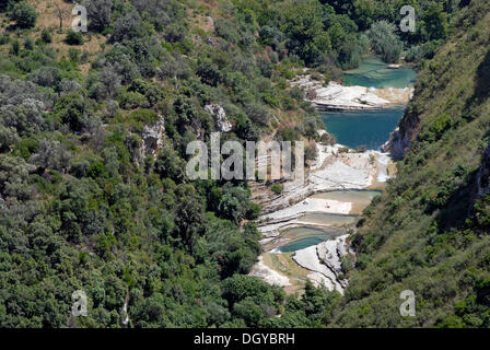 Riserva Naturale Cavagrande del Cassibile naturelle orientata réserve naturelle, Sicile, Italie, Europe Banque D'Images