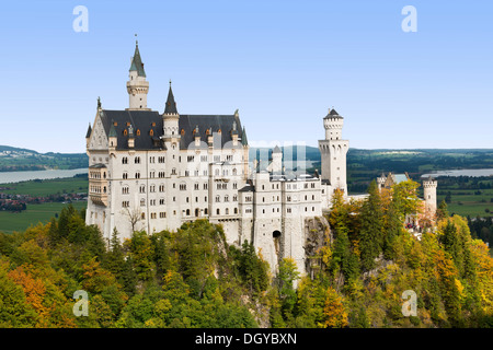 Allemagne, Bavière, Schwangau, le château de Neuschwanstein Banque D'Images