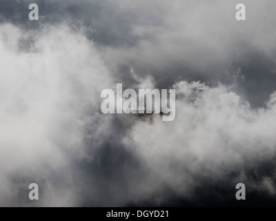 Cloudscape blanc, close-up, full frame Banque D'Images