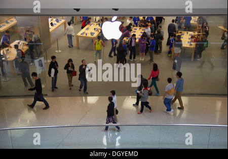 Apple Store dans le centre commercial Festival à pied, Kowloon Tong, Kowloon, Hong Kong, Chine Banque D'Images