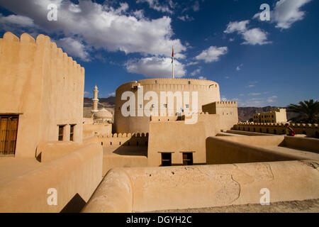 Fort Nizwa Nizwa, Ad Dakhiliyah, région, Oman Banque D'Images