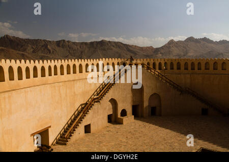 Fort Nizwa Nizwa Nizwa,,, Ad Dakhiliyah, région de l'Oman Banque D'Images