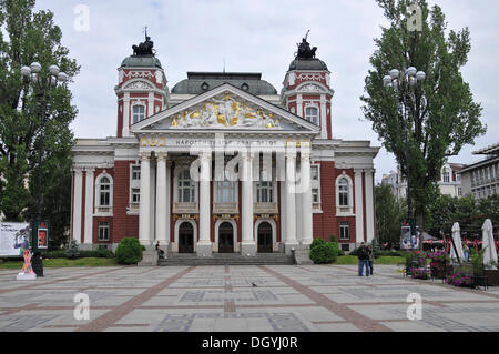 Théâtre national Ivan Vazov, Sofia, Bulgarie, Europe Banque D'Images