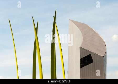 Sculpture à Salford Quays, Manchester Banque D'Images