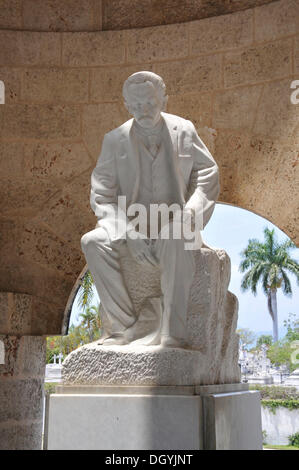 Mausolée de José martis, cementerio cimetière Santa Ifigenia, Santiago de Cuba, le quartier historique, Cuba, Caraïbes Banque D'Images