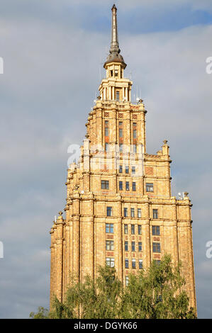 Académie des sciences, le gâteau d'anniversaire de Staline, turgeneva iela, Riga, Lettonie, pays baltes, Europe du nord Banque D'Images