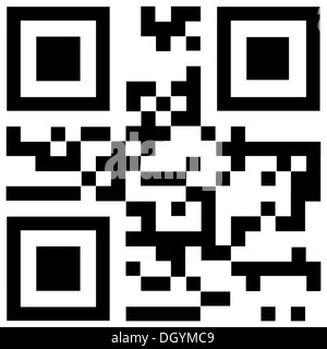 Qr code dit "Merci" Banque D'Images