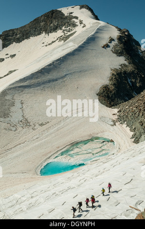 Le Piz Bernina, Martel vont de Corvatsch, Suisse Banque D'Images