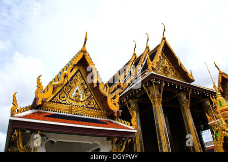 Wat Phra Kaew, Grand Palace, Bangkok, Thaïlande. Banque D'Images