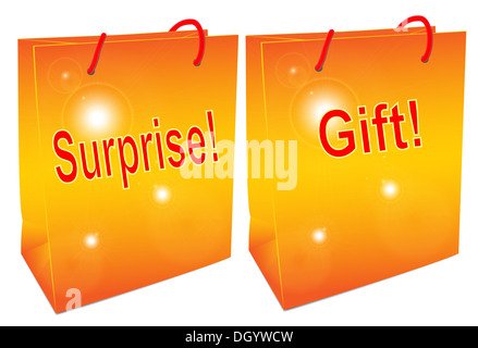 2 sacs pour le shopping Banque D'Images