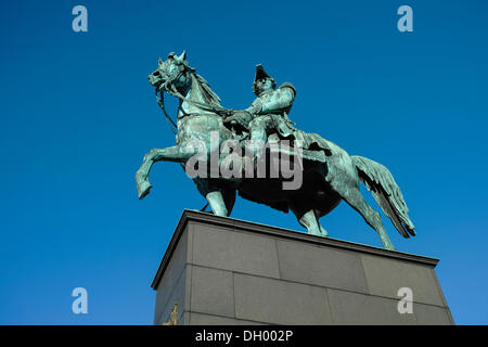 Statue équestre du Roi Karl X Gustav, Stockholm, Suède, Europe Banque D'Images