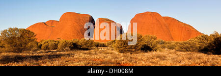 Olgas ou Katja Tjuta, Parc National d'Uluru-Kata Tjuta, Territoire du Nord, Australie Banque D'Images