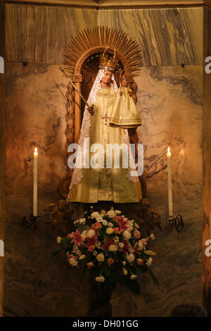 Vierge Marie dans l'octogone de la cathédrale d'Aix, Aix-la-Chapelle, Rhénanie du Nord-Westphalie Banque D'Images