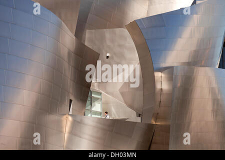 Walt Disney Concert Hall, l'architecture moderne par Frank Gehry, Los Angeles, California, United States Banque D'Images
