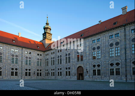 Cour de l'empereur ou Kaiserhof, Residenz Munich, Munich, Haute-Bavière, Bavière, Allemagne Banque D'Images