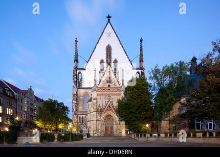 Église Saint-thomas, Leipzig, Saxe, PublicGround Banque D'Images