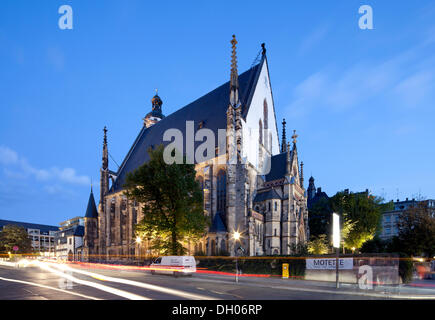 Église Saint-thomas, Leipzig, Saxe, PublicGround Banque D'Images