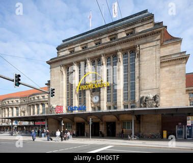 La gare centrale, à Leipzig, PublicGround Banque D'Images