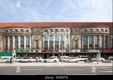 La gare centrale, à Leipzig, PublicGround Banque D'Images