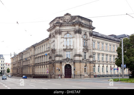 Le quartier général de la police, Leipzig, Saxe, PublicGround Banque D'Images