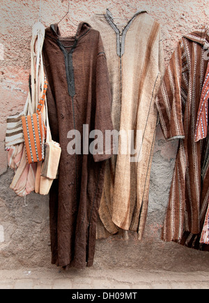 Maroc Marrakech fashion shop boutique Bazar Souk Medina Banque D'Images