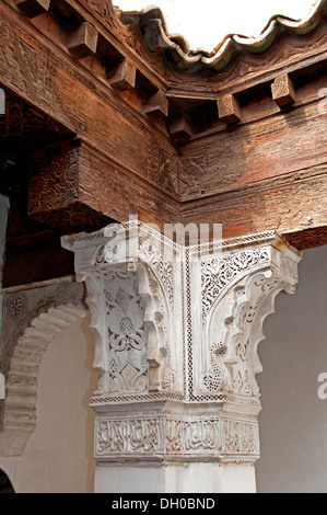 L'école Coranique Ben Youssef dans la médina de Marrakech Maroc Banque D'Images