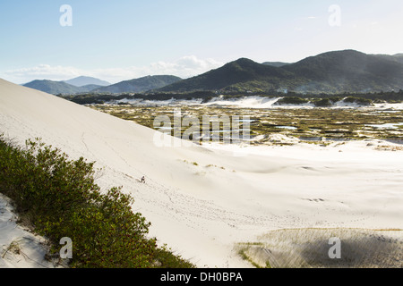 Les dunes de Joaquina Plage. Florianopolis, Santa Catarina, Brésil. Banque D'Images