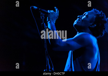 Tricky joue lors du Festival 2012 de la Villa Ada. Banque D'Images