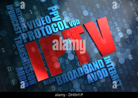 La TVIP. Wordcloud Concept. Banque D'Images