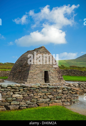 Le comté de Kerry, Irlande : Oratoire Gallarus sur la péninsule de Dingle, construit entre le 6ème et 9ème siècle. Banque D'Images