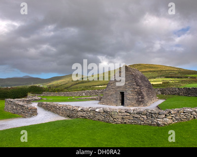 Le comté de Kerry, Irlande : Oratoire Gallarus sur la péninsule de Dingle, une église chrétienne (c.500-800) Banque D'Images