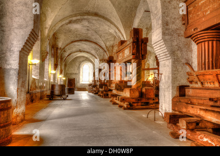 Ancienne cave à vin à Kloster Eberbach Banque D'Images