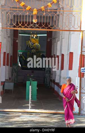 Bull temple Basavanagudi Bangalore Inde Banque D'Images