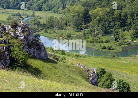 Brenz Vallée, Alpes Souabe, Allemagne Banque D'Images