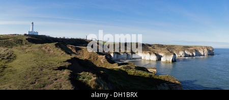 Panorama, Flamborough Head, North Yorkshire, Angleterre Banque D'Images