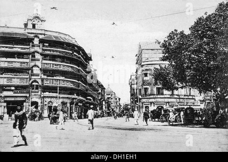 Vieux vintage des années 1900 photo kalbadevi route bombay mumbai maharashtra Inde Banque D'Images